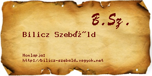 Bilicz Szebáld névjegykártya